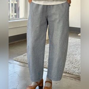 Le bon shoppe ARC PANTS - rail road stripe blue and white